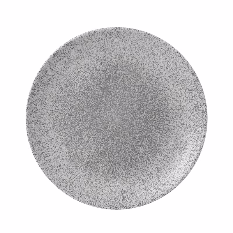 Тарелка мелкая 26см, без борта, цвет raku jasper grey, studio prints rkgjev101