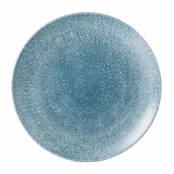 Тарелка мелкая 26см, без борта, цвет raku topaz blue, studio prints rktbev101