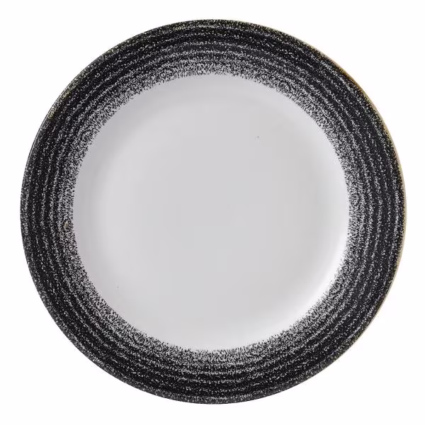 Тарелка мелкая 27,6см, с бортом, цвет charcoal black, studio prints spcbvp581