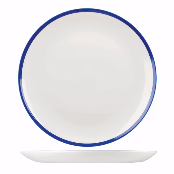 Тарелка мелкая 28,8см, без борта, retro blue whbbev111