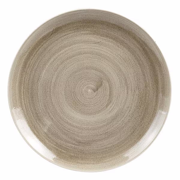 Тарелка мелкая 28,8см, без борта, stonecast patina, цвет antique taupe paatev111