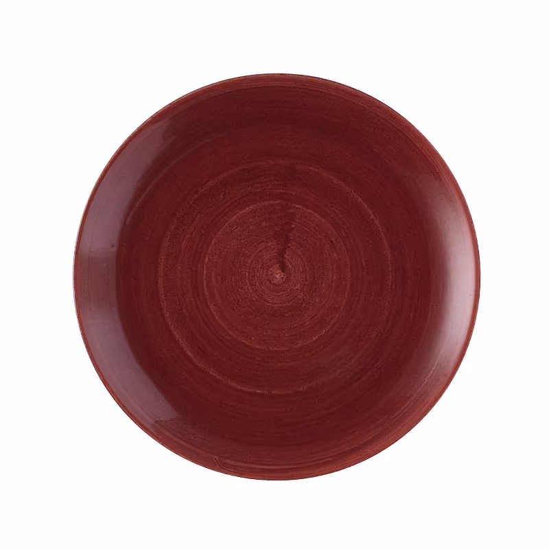 Тарелка мелкая 28,8см, без борта, stonecast patina, цвет rust red pareev111