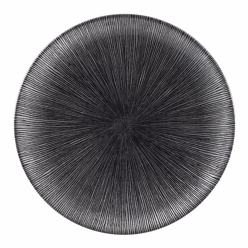 Тарелка мелкая 28,8см, без борта, цвет agano black, studio prints agblev111