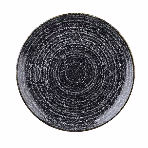 Тарелка мелкая 28,8см, без борта, цвет charcoal black, studio prints spcbev111