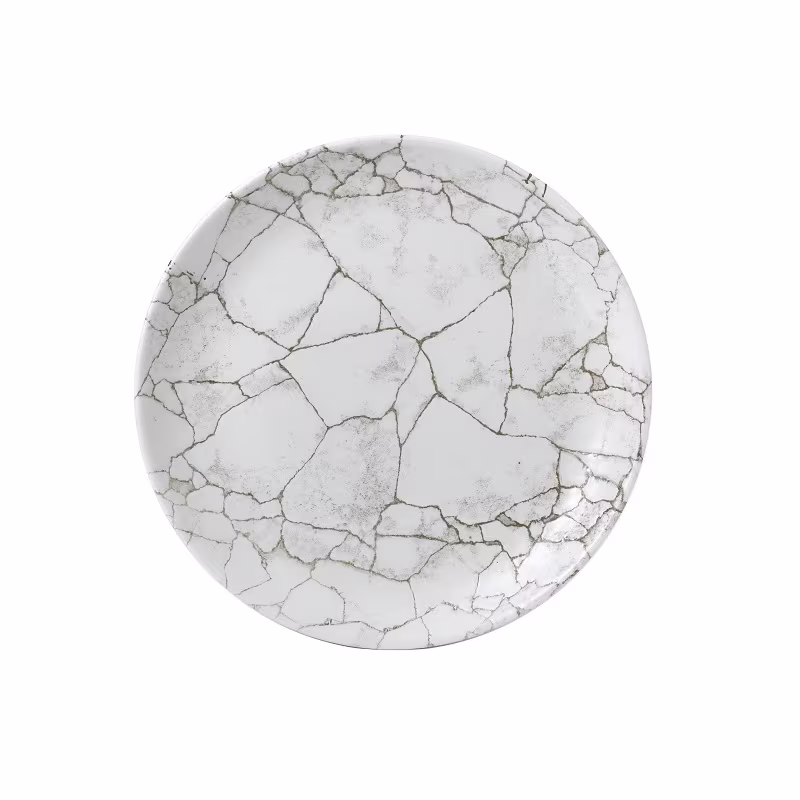 Тарелка мелкая 28,8см, без борта, цвет kintsugi agate grey, studio prints ktagev111