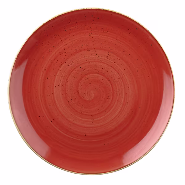 Тарелка мелкая 32,4см, без борта, stonecast, цвет berry red sbrsev121