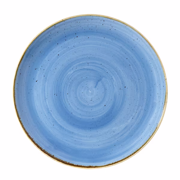 Тарелка мелкая 32,4см, без борта, stonecast, цвет cornflower blue scfsev121