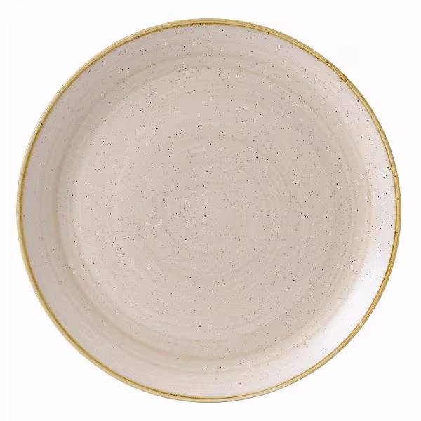 Тарелка мелкая 32,4см, без борта, stonecast, цвет nutmeg cream snmsev121
