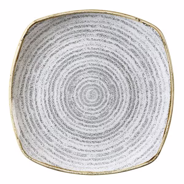 Тарелка мелкая квадратная 21,5см, без борта, цвет stone grey, studio prints spsgsp91
