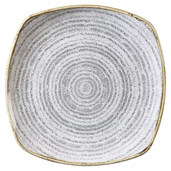 Тарелка мелкая квадратная 25,2см, без борта, цвет stone grey, studio prints spsgsp111