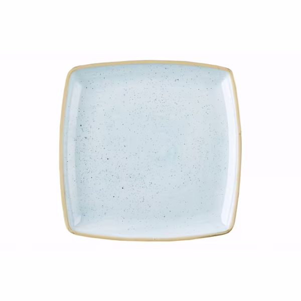 Тарелка мелкая квадратная 26,8см, без борта, stonecast, цвет duck egg blue sdesds101