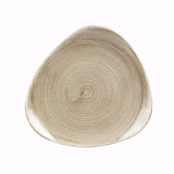 Тарелка мелкая треугольная 19,2см, без борта, stonecast patina, цвет antique taupe paattr71