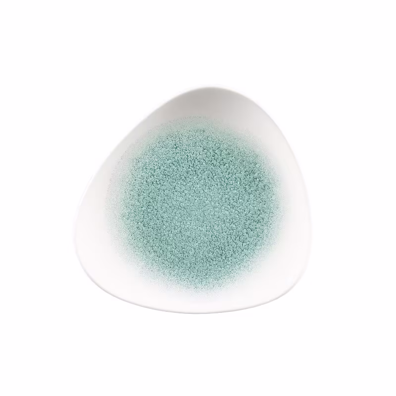 Тарелка мелкая треугольная 19,2см, без борта, цвет raku jade green, studio prints rkjgtr71
