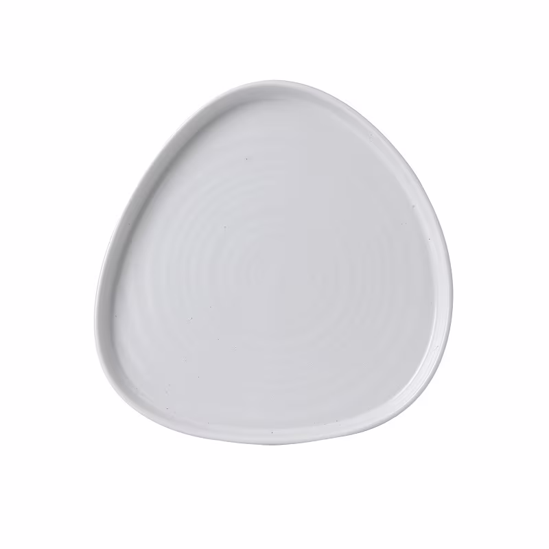 Тарелка треугольная мелкая chefs walled 20см h2см, с прямым бортом, chefs plates, цвет white whwt211