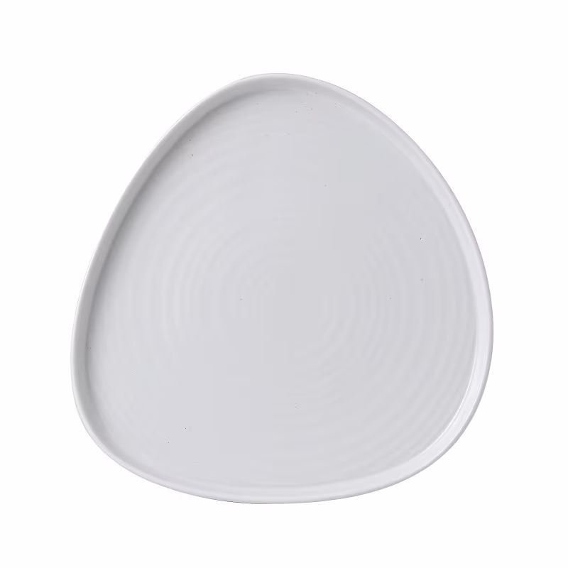 Тарелка треугольная мелкая chefs walled 26см h2см, с прямым бортом, chefs plates, цвет white whwt271