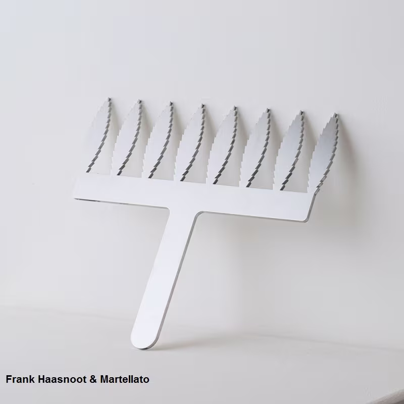 Трафарет для декора "feather comb" h8см, нерж.сталь, дизайн - frank haasnoot 20fh02l