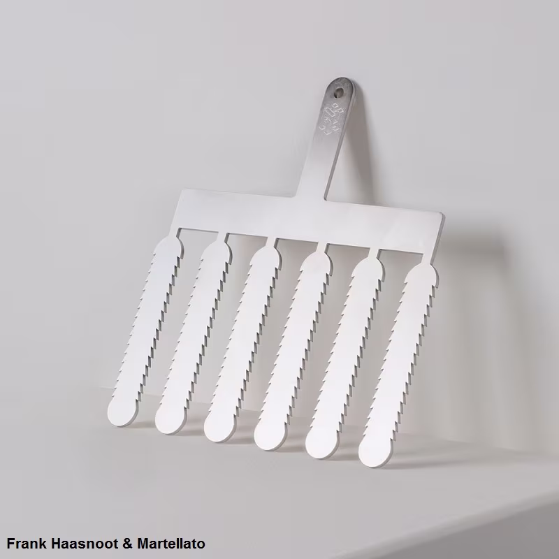 Трафарет для декора "feather eclair comb" 12х2,5см, нерж.сталь, дизайн - frank haasnoot 20fh05