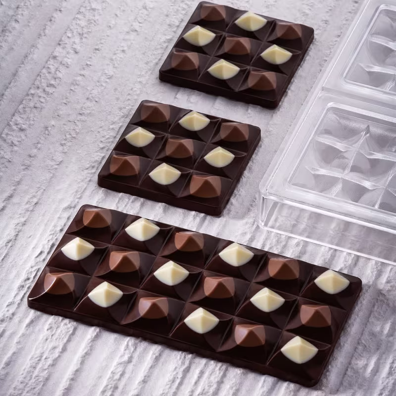 Форма д/шок. "chocolate bar moulin" 154х77мм h14мм, 100гр, 3 ячейки, п/к pc5009fr