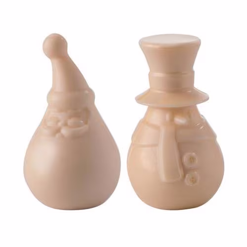 Форма д/шок. 3d "санта клаус и снеговик" 8 ячеек (4+4), п/к 20-c1010