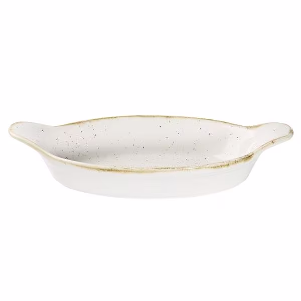 Форма для запекания овальная 23,2х12,5см 0,38л, с ручками, stonecast, цвет barley white swhsioen1