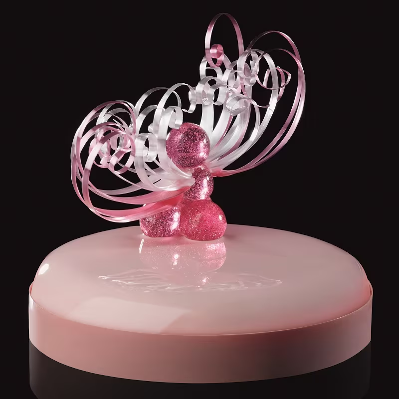 Форма для мороженого/суфле 3d "классик" d180мм h45мм (объем 1л), силикон ke025s