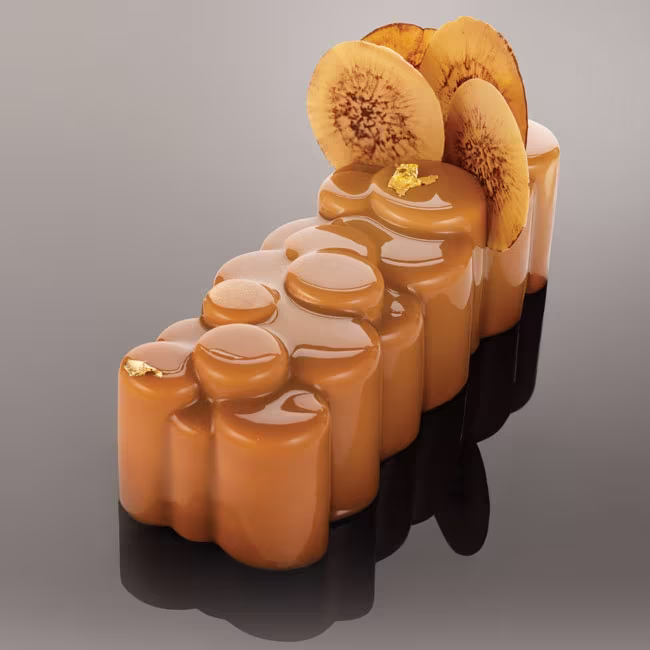 Форма для мороженого/суфле 3d "монетки" 250х80мм h77мм (объем 1,2л), силикон ke045s