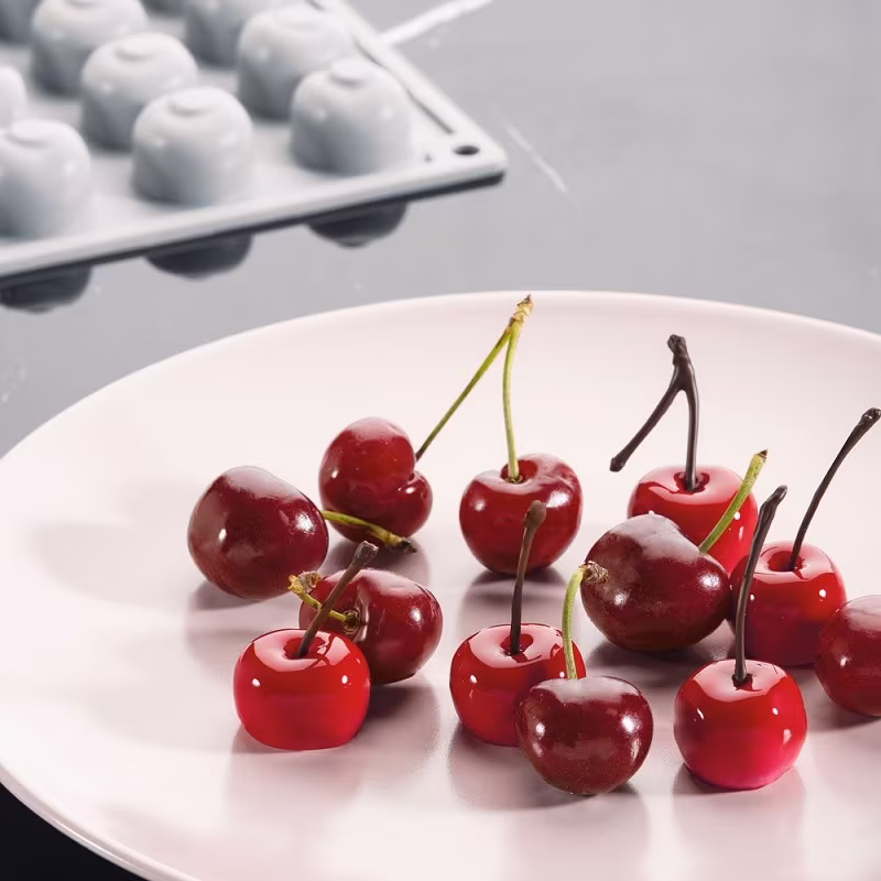 Форма силиконовая "gourmand вишня" d26мм h12мм, 8мл, 35 ячеек gg016s