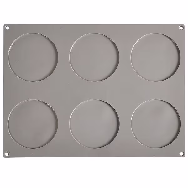 Форма силиконовая "gourmand диск" d110мм h3,5мм, 33мл, 6 ячеек gg003s
