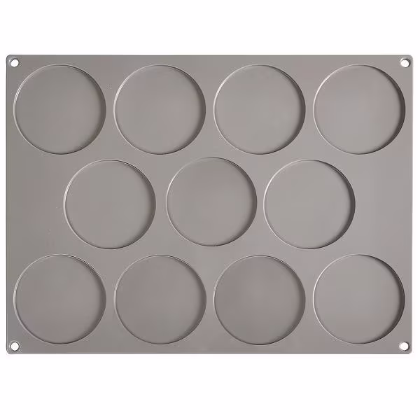 Форма силиконовая "gourmand диск" d90мм h3,5мм, 22мл, 11 ячеек gg004s