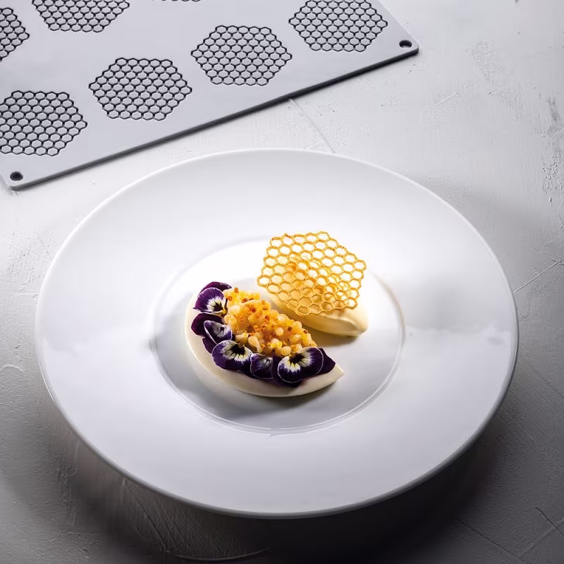 Форма силиконовая "gourmand соты" 67,5x60,5мм h2мм, 2мл, 8 ячеек gg047s