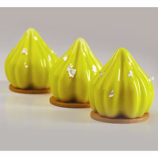 Форма силиконовая pavoflex для пирож. 3d "гель" d60мм h63мм, 90мл, 20 ячеек px4362s