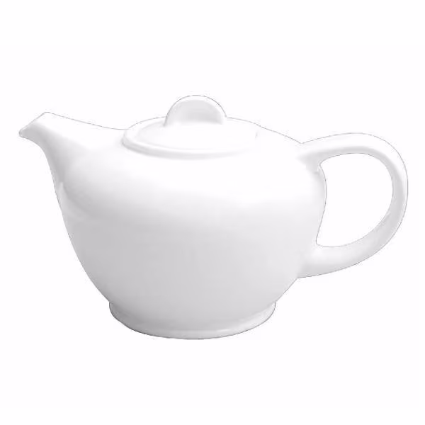Чайник 1,0л, с крышкой, white aprat361