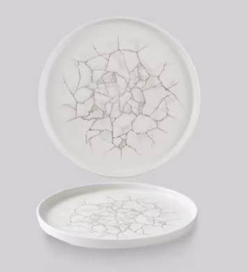 Тарелка мелкая 21см, h2см с прямым бортом, chefs plate, цвет agate grey, ktagwp211