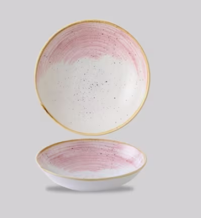 Салатник 1,14л d24,8см, без борта, stonecast, цвет petal pink asppevb91