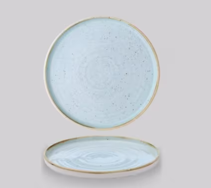 Тарелка мелкая d21см h2см с прямым бортом, chefs plate, stonecast duck egg blue sdeswp211