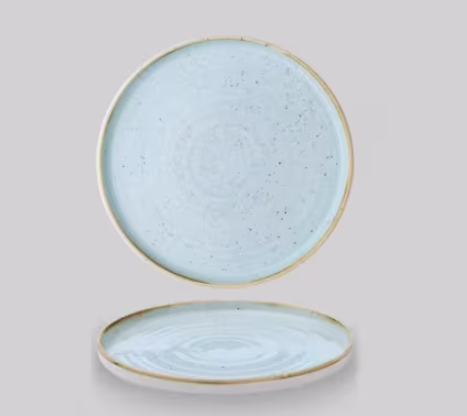 Тарелка мелкая d26см h2см с прямым бортом, chefs plate, stonecast duck egg blue sdeswp261