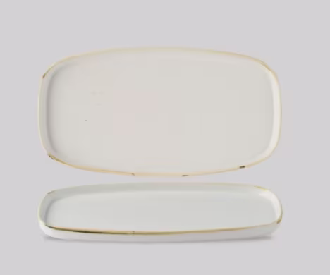 Блюдо  chefs 30х15,4см, с бортом, stonecast, цвет barley white swhswo291