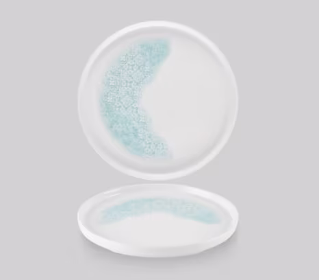 Тарелка мелкая 26см, h2см с прямым бортом, chefs plate, цвет aquamarine, mtaqwp261