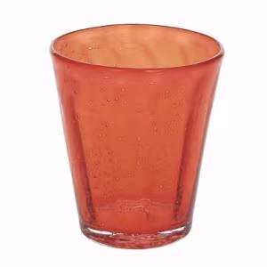 Стакан для воды 340мл, d9см, h105мм, стекло, цвет оранжевый kl557340003