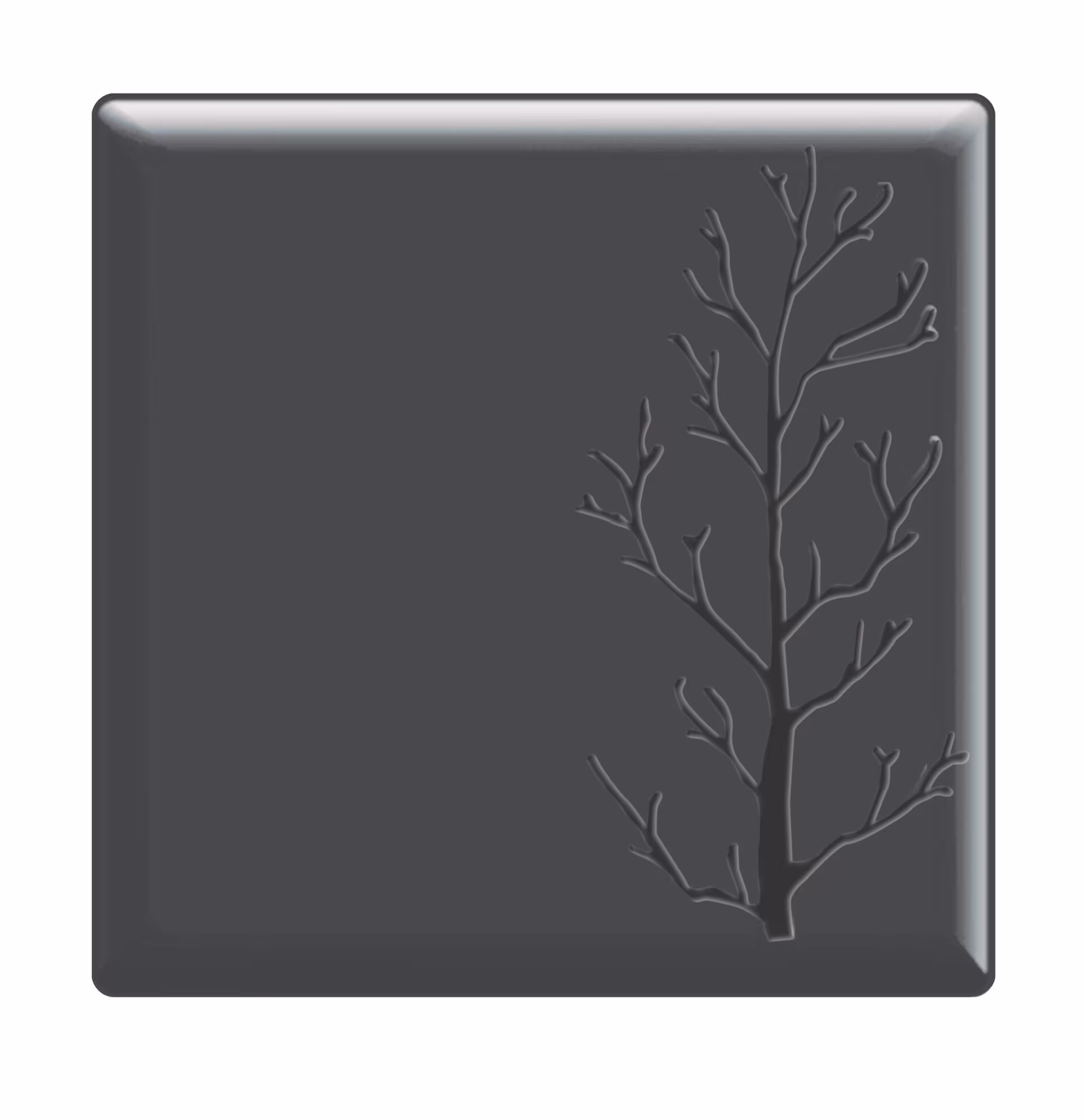 Блюдо сервировочное 30x30см, меламин, embossed, цвет черный s-2851