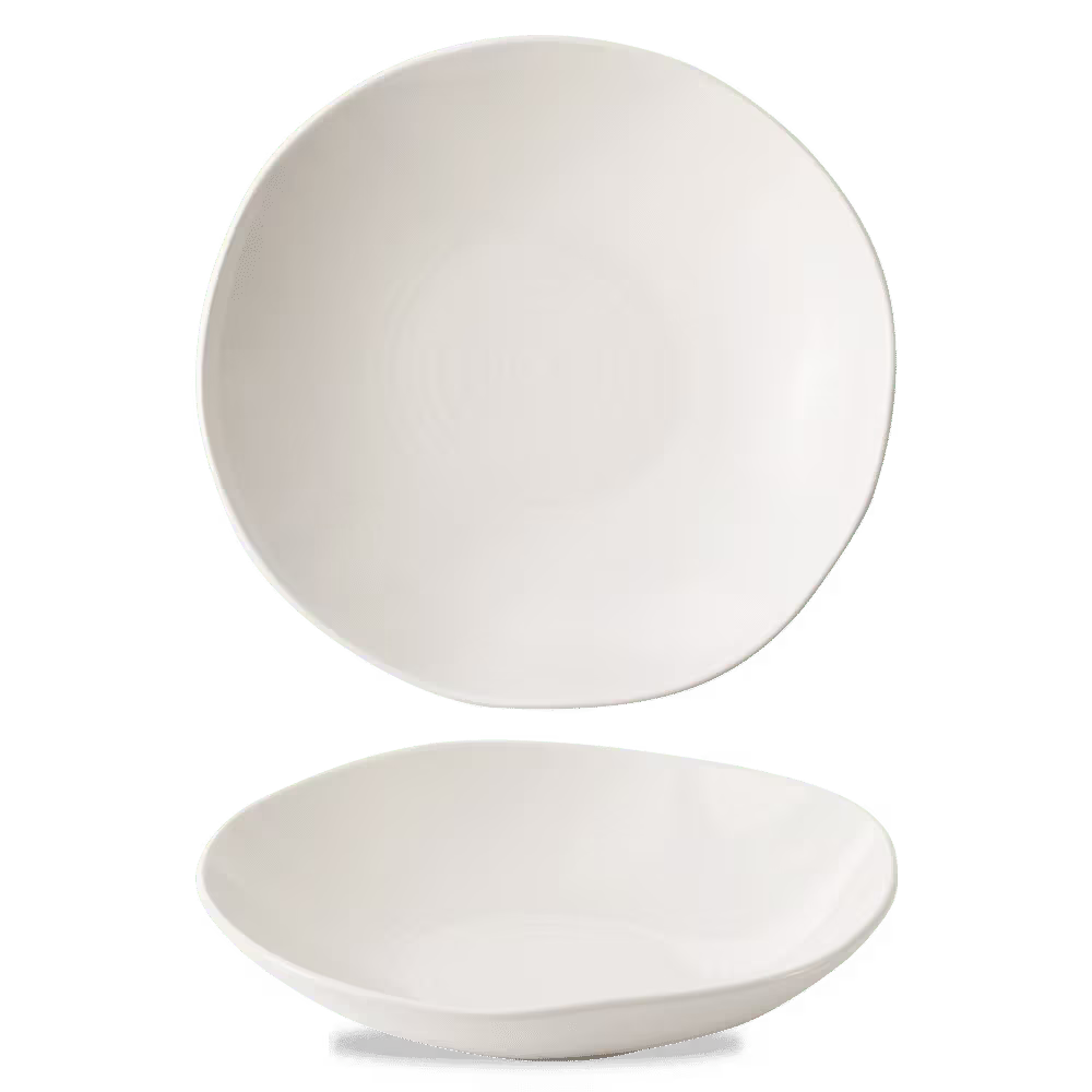 Тарелка глубокая 25см 1,15л, без борта, envisage natural, цвет white whpb251
