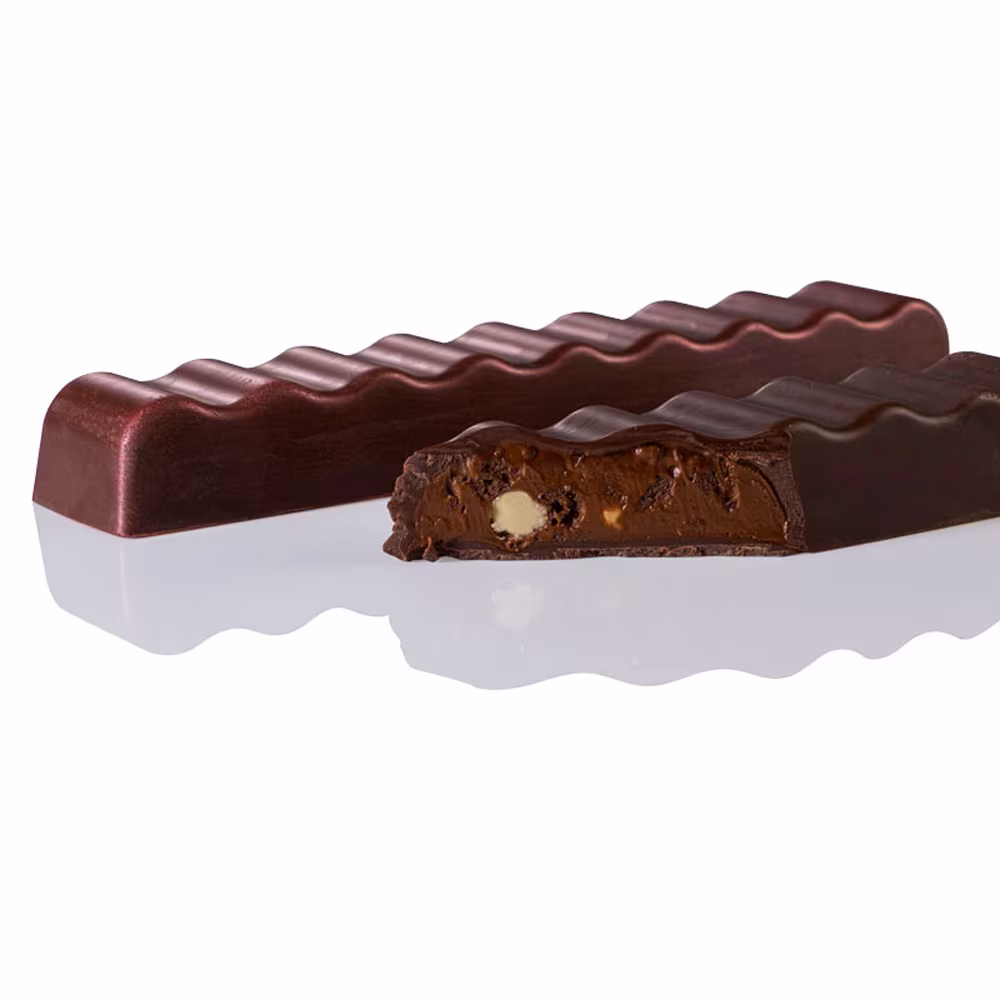 Форма д/шок. "chocolog - wavy" 198х35мм h23мм, 4 ячейки, 150гр, п/к bpa free 21ma6103