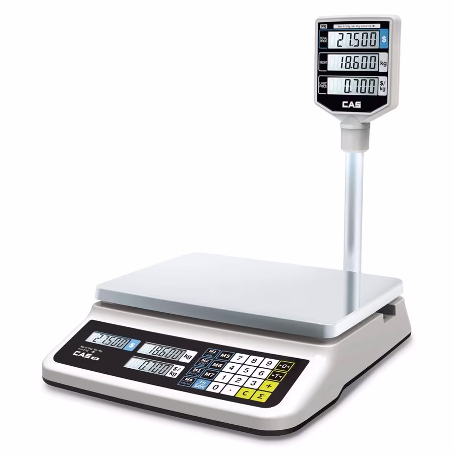 Весы торговые cas pr-06p (lcd,ii)