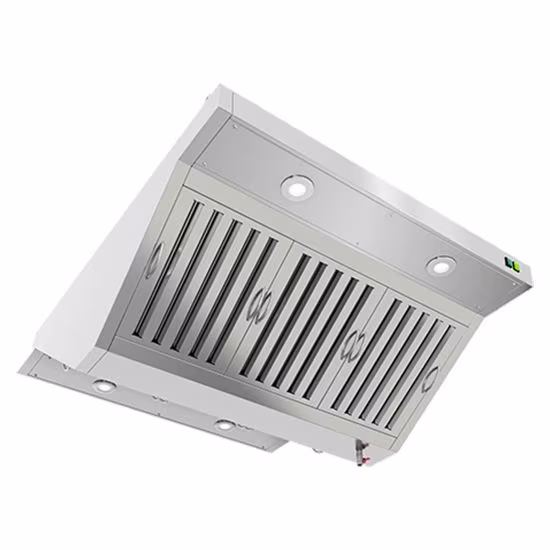 Звоок-1210 зонт вытяжной остров. (1200х1000х400) с ж/у фильтрами, с отв., без подсвет., hicold rus