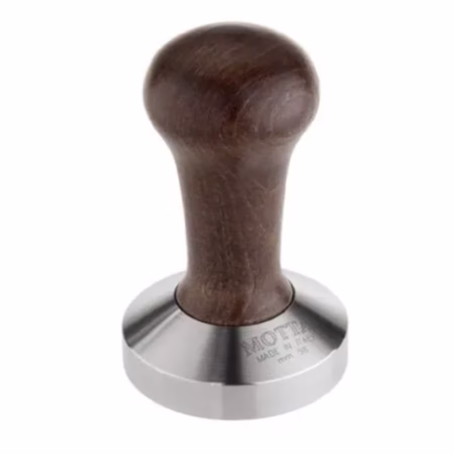 Темпер плоский с коричневой ручкой d=58мм motta