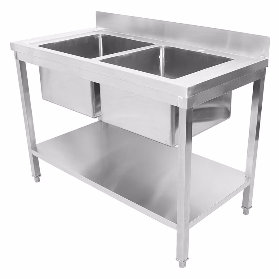 Ванна моечная с бортом нерж.std245a 1200х600х850 мм