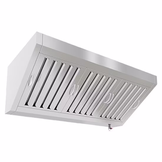 Звп-1506 зонт вытяжной пристен. (1500х600х400) с ж/у фильтрами, без отв., без козырька, hicold rus