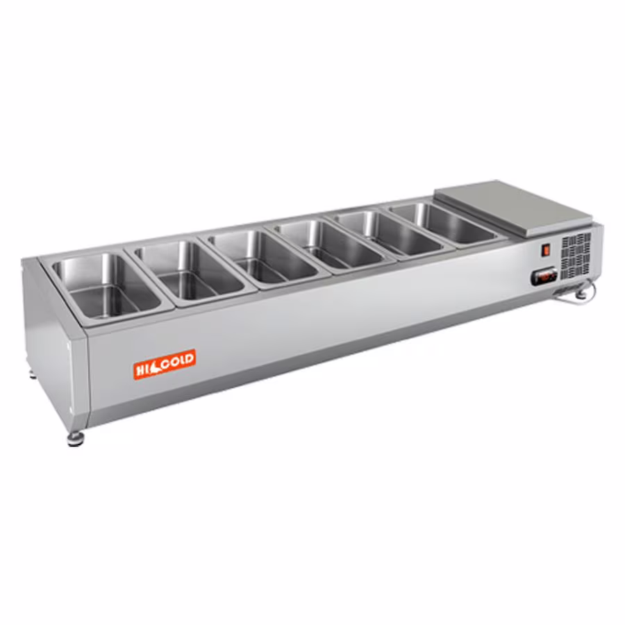 Vrto 1390 1/3 витрина охл. настольная, открытая, 1390х385х248 мм, hicold rus